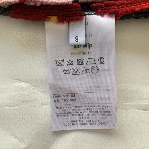 Valentino sheer textured floral blouses size 8, NWT - Picture 8 of 14